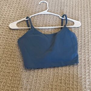 Blue Cropped Tank Top